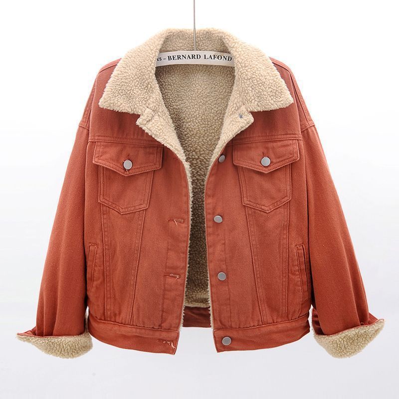 Damen Jeansjacke mit warmem Innenfutter und praktischen Brusttaschen Drune