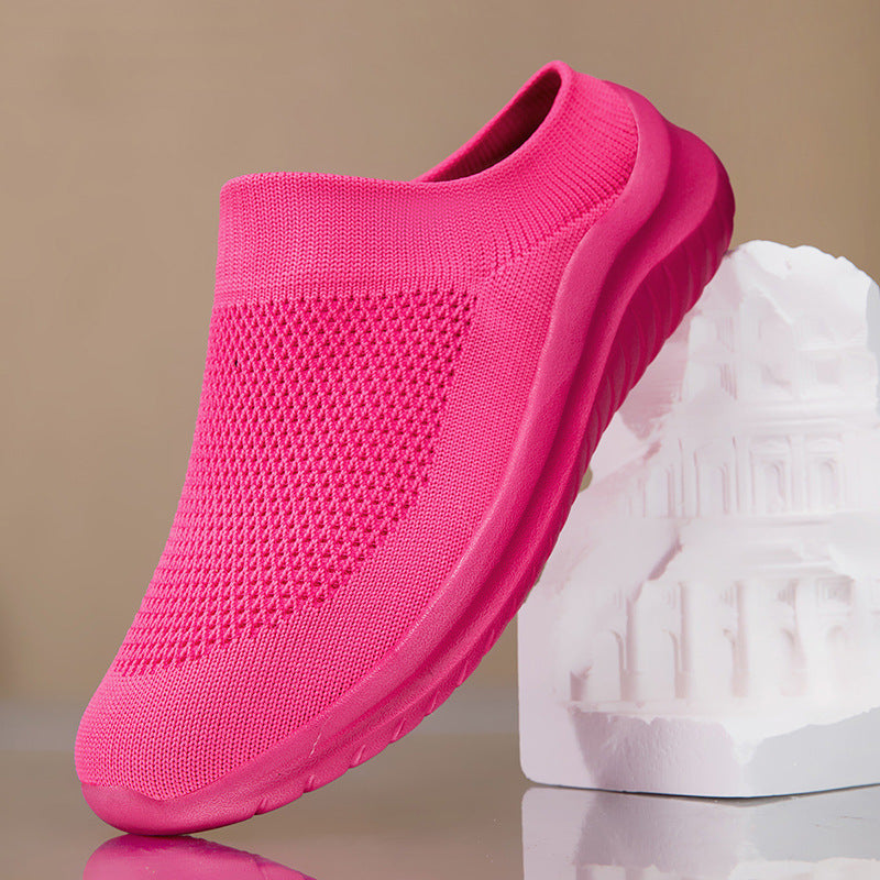 Damen nan Slip-On-Stricktrainer mit sockenhaftem Schaft und ergonomischer Dämpfungssohle Drune