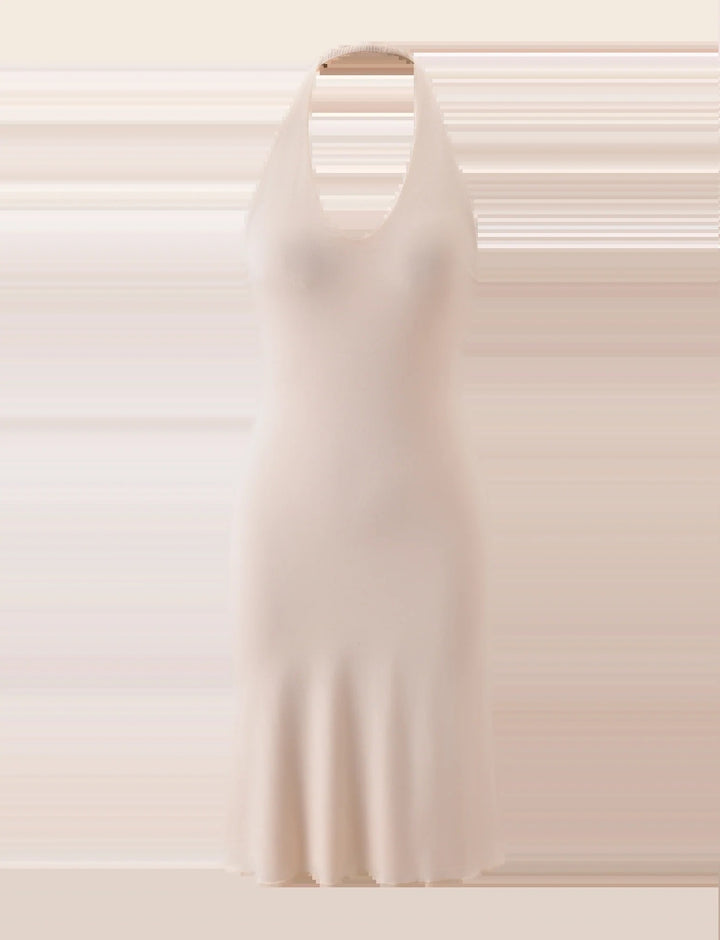 Damen Elegantes Maxikleid mit tiefem V-Ausschnitt und fließendem Schnitt Drune