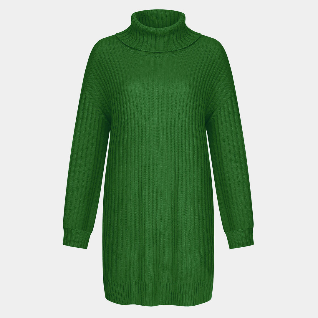 Damen Grobstrick Rollkragenpullover im lässigen Schnitt Drune