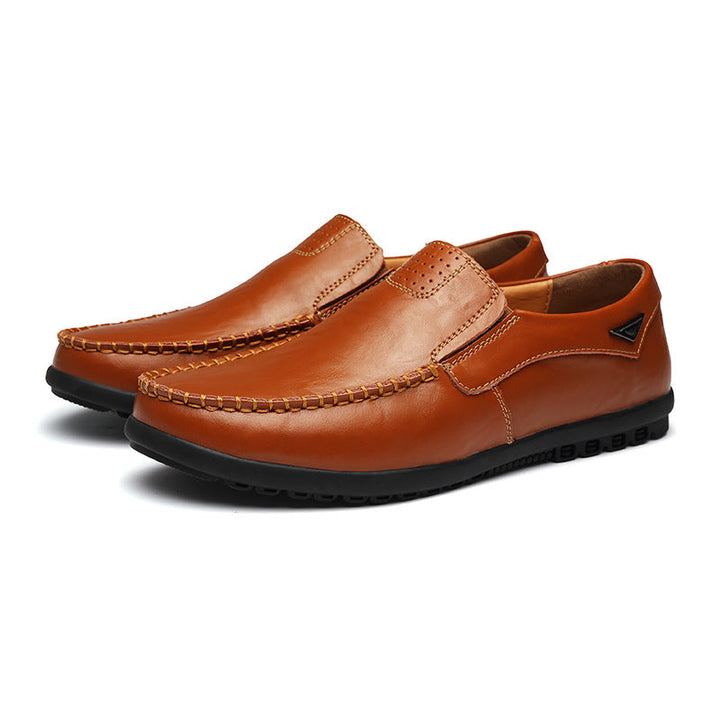 Herren Elegante Mokassins mit elastischem Einstieg und rutschfester Sohle Drune