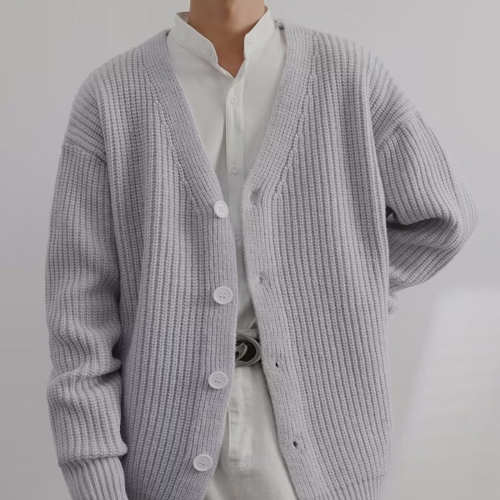 Damen Strickjacke aus weichem Baumwollmix mit eleganter Knopfleiste Drune