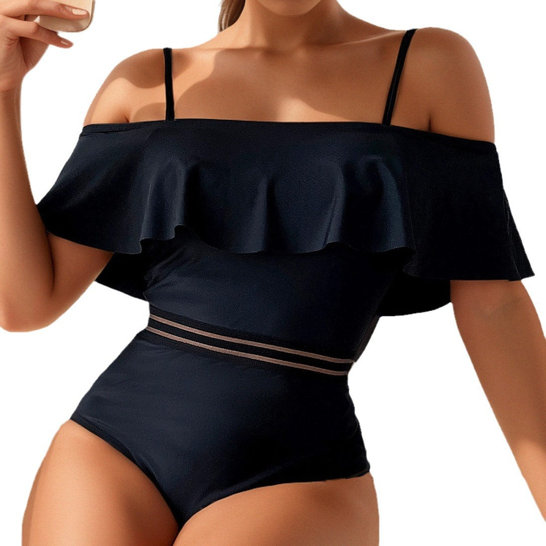 Damen Off-Shoulder Badeanzug Drune