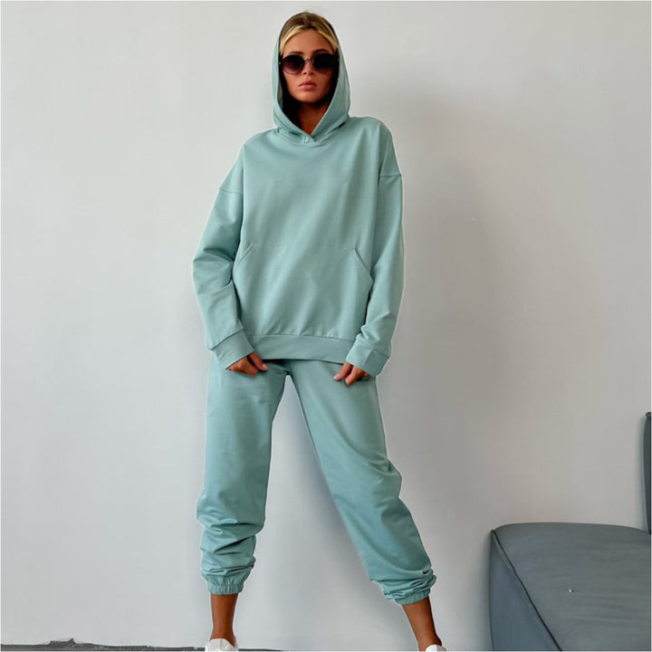 Damen Bequemes und modernes Hoodie-Set Drune