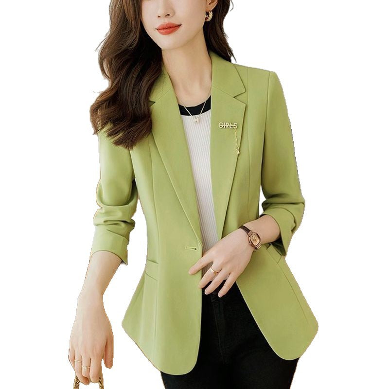 Damen moderner Blazer mit leicht taillierter Passform Drune