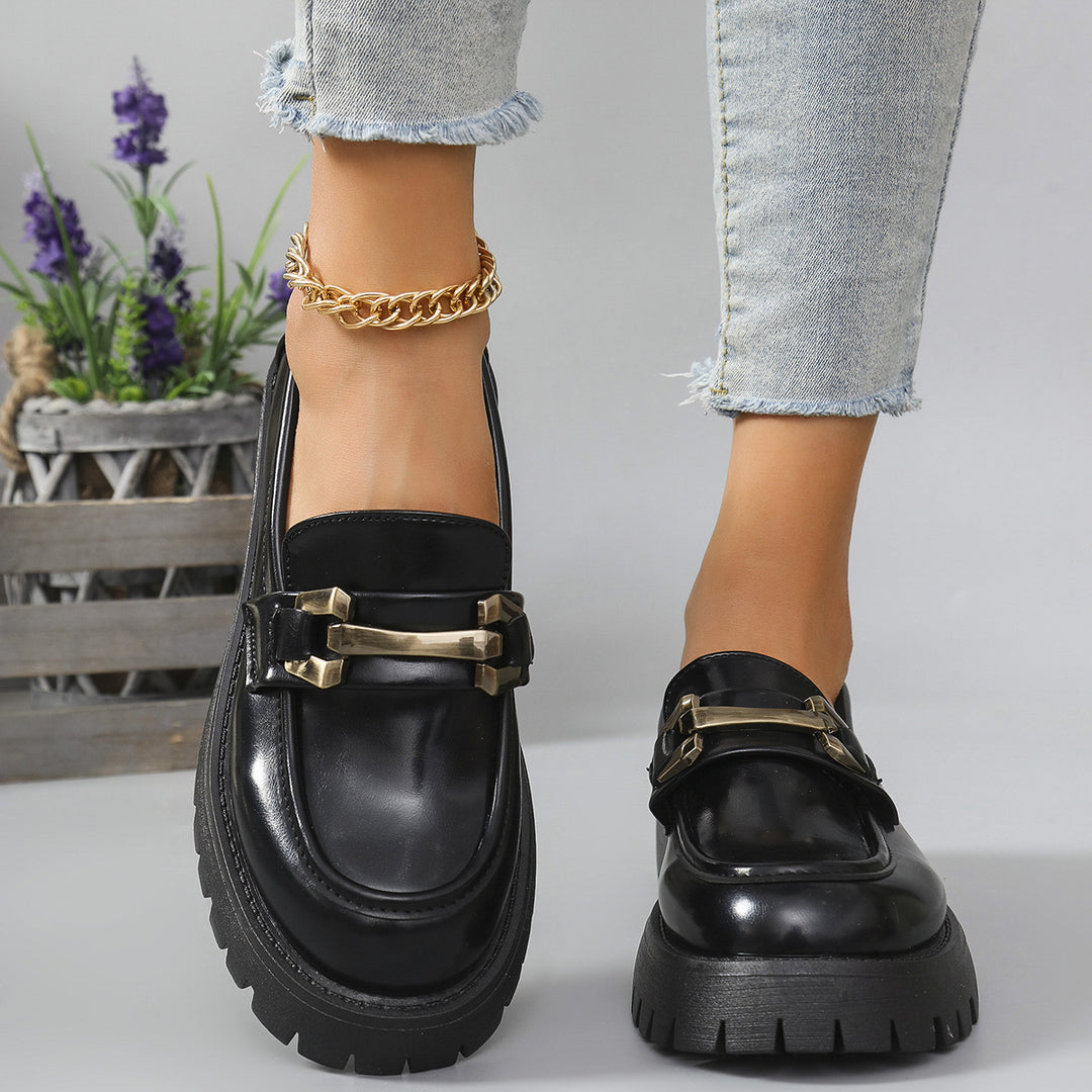 Damen Chunky Loafers mit robustem Profil und eleganten Metallakzenten Drune