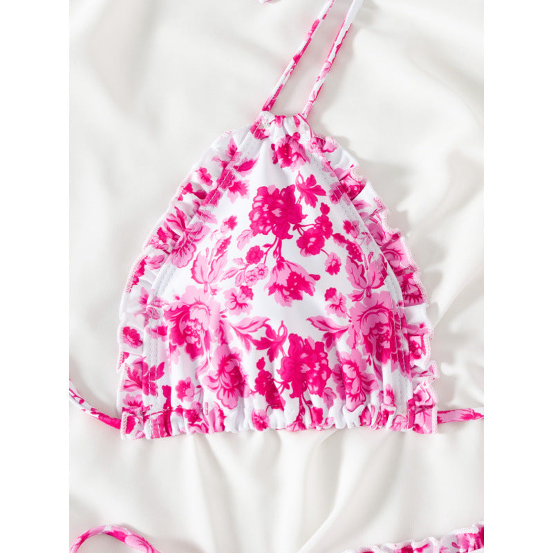 Damen Triangel-Bikini mit verspieltem Rüschen-Design Drune