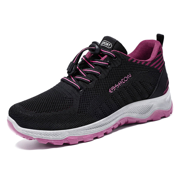 Herren nan flexible Mesh-Trailrunner mit stoßdämpfender EVA-Zwischensohle, Schnellzug-Schnürung und griffiger Outdoor-Profilsohle Drune