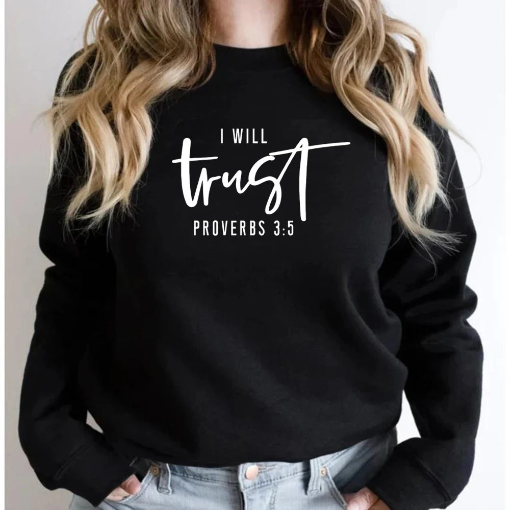 Damen Sweatshirt mit motivierendem Schriftzug und bequemer Passform Drune