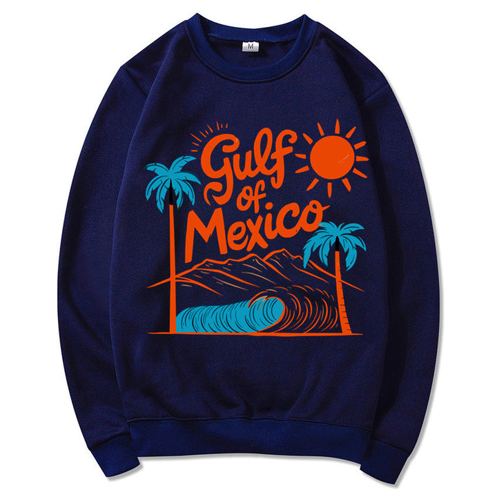 Damen Sweatshirt mit maritimem Grafikdesign und lässigem Schnitt Drune