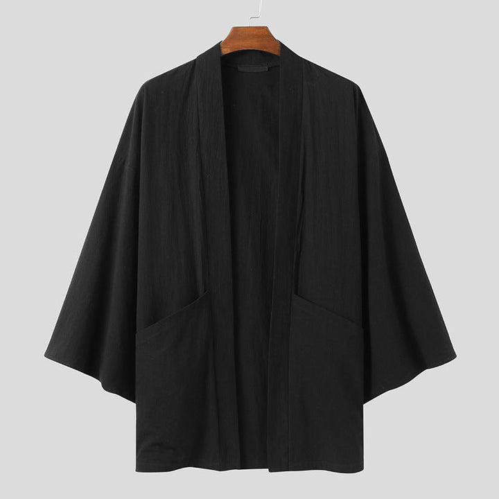 Damen Kimono-Jacke mit modernen Schnitt und praktischen Taschen Drune