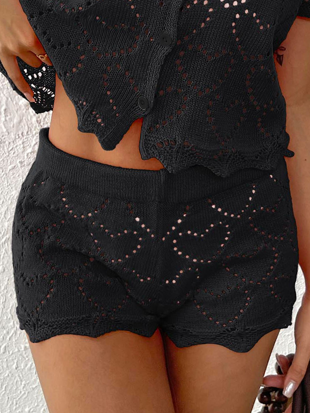 Damen Häkelstrandshorts Drune