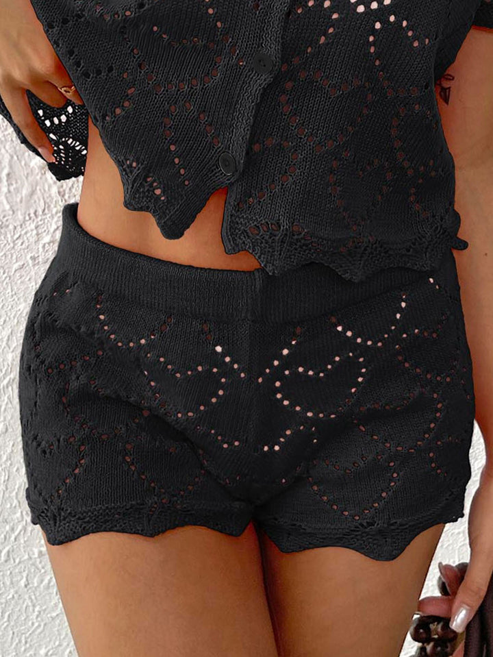 Damen Häkelstrandshorts Drune