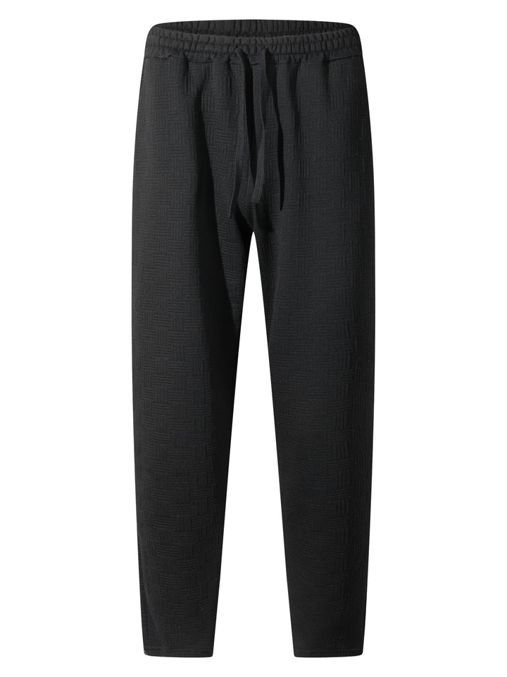 Herren lässige Jogginghose mit elastischem Bund und strukturiertem Design Drune