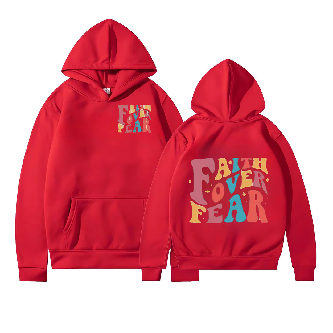 Damen Kapuzenpullover mit motivierenden Grafikdetails Drune