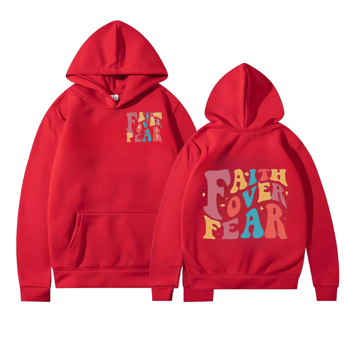 Damen Kapuzenpullover mit motivierenden Grafikdetails Drune