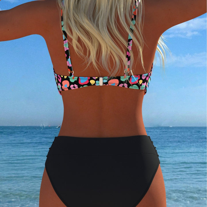 Damen Bikini-Set mit formendem Bustier und hoher Taille Drune