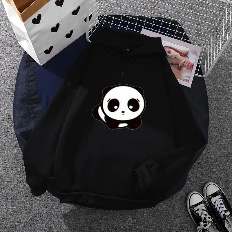 Damen Kapuzenpullover mit niedlichem Panda-Design Drune