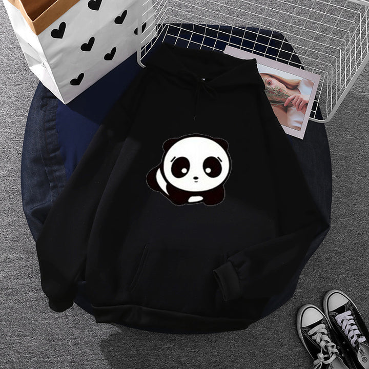 Damen Kapuzenpullover mit niedlichem Panda-Design Drune