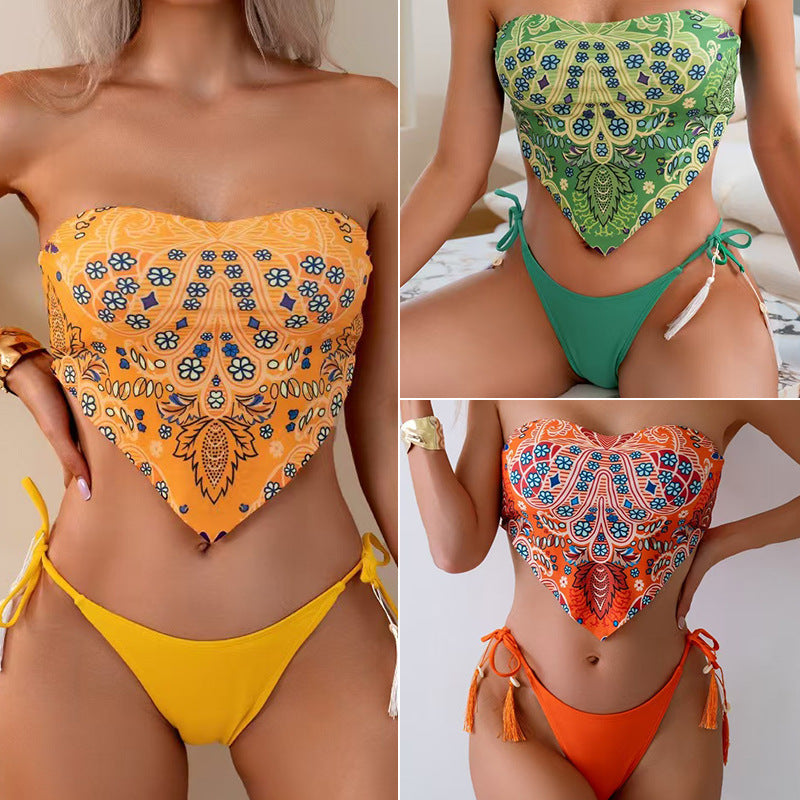 Damen Bandeau-Bikini-Set Drune