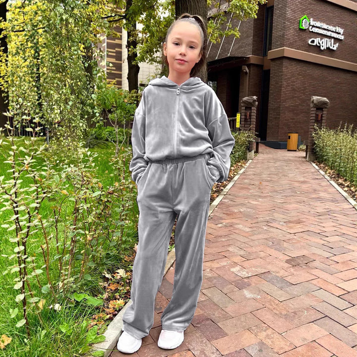 Damen Fleece-Kapuzenanzug Drune