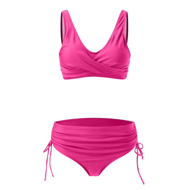 Damen Hochwertiges Wickel-Bikini-Set mit regulierbarem Höschen Drune
