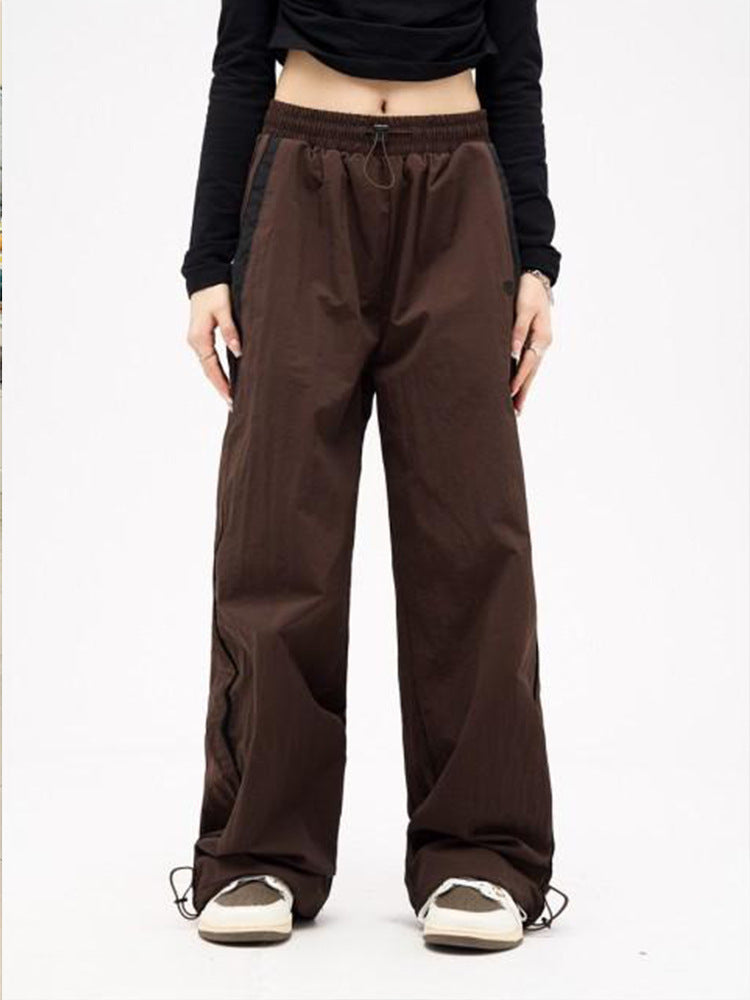 Damen Freizeithose mit seitlichen Kontraststreifen und elastischem Bund Drune