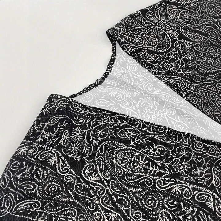 Damen Kimono-Jacke mit trendigem Muster und lockerem Schnitt Drune