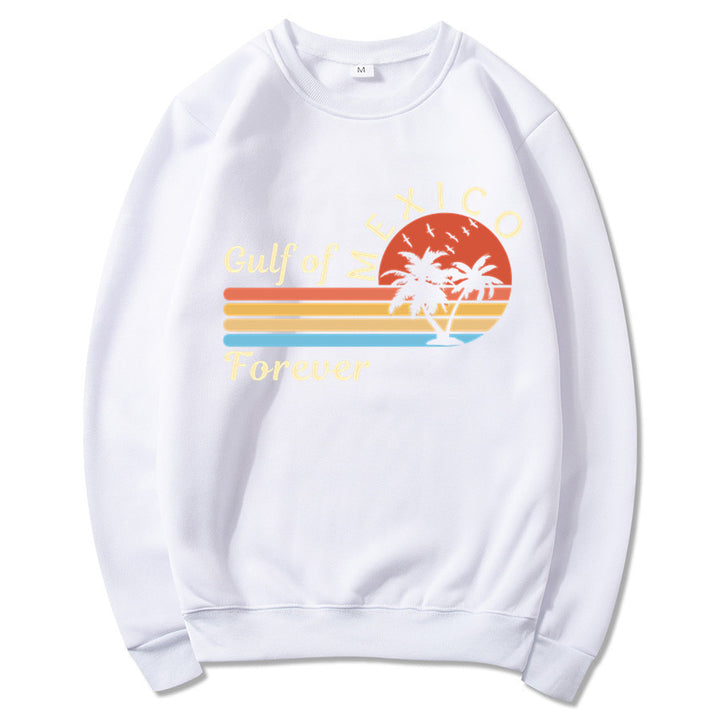 Damen Sweatshirt mit tropischem Grafikdesign und modernem Aufdruck Drune