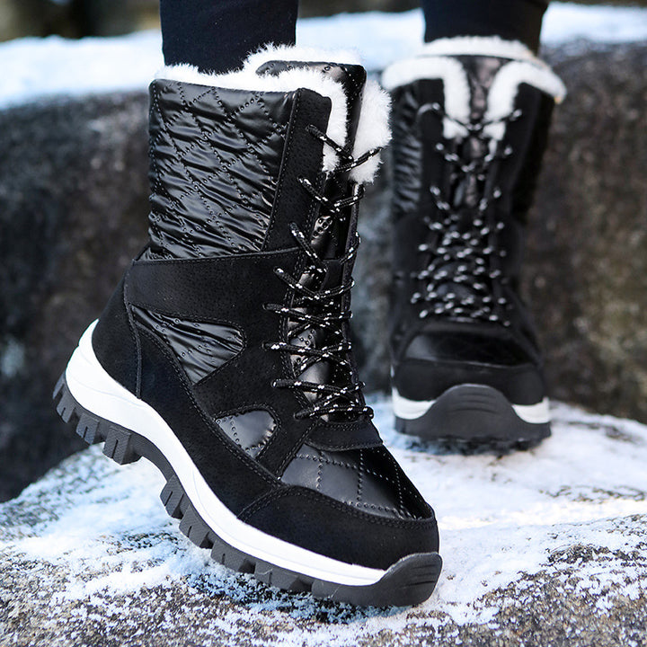 Damen Winterstiefel mit isolierender Fütterung und rutschfester Sohle Drune