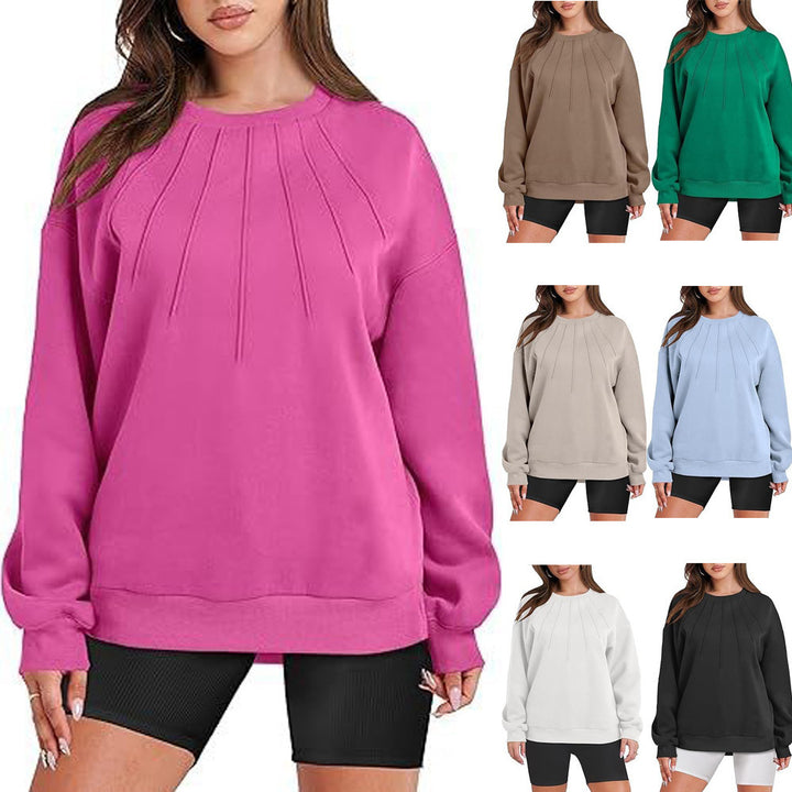 Damen Oversize Sweatshirt mit strukturiertem Design Drune