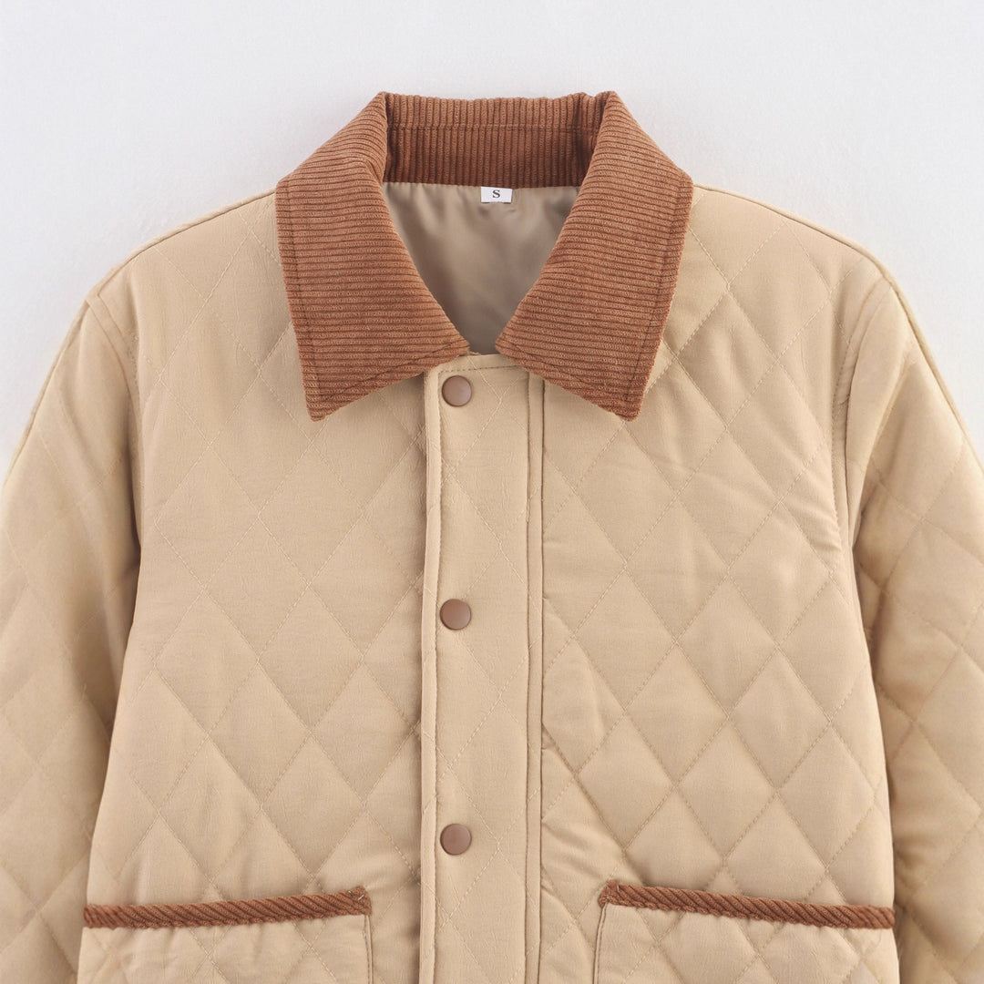 Damen Steppjacke mit strukturiertem Kragen und praktischen Taschen Drune