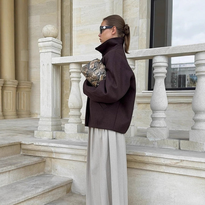 Damen Oversized Mantel Drune