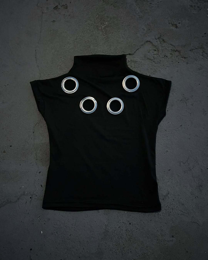 Damen T-Shirt mit einzigartigen Ösen Drune