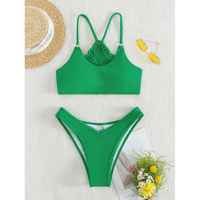 Damen Hochtailliertes Bikini-Set mit raffiniertem Schnitt Drune