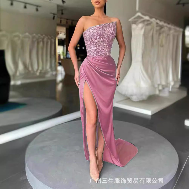 Drune | Elegantes mittellanges Abendkleid