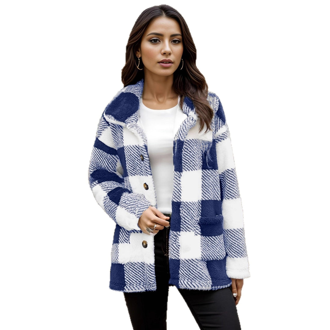 Damen Gemusterte Frottierjacke mit praktischen Taschen und trendigem Schnitt Drune