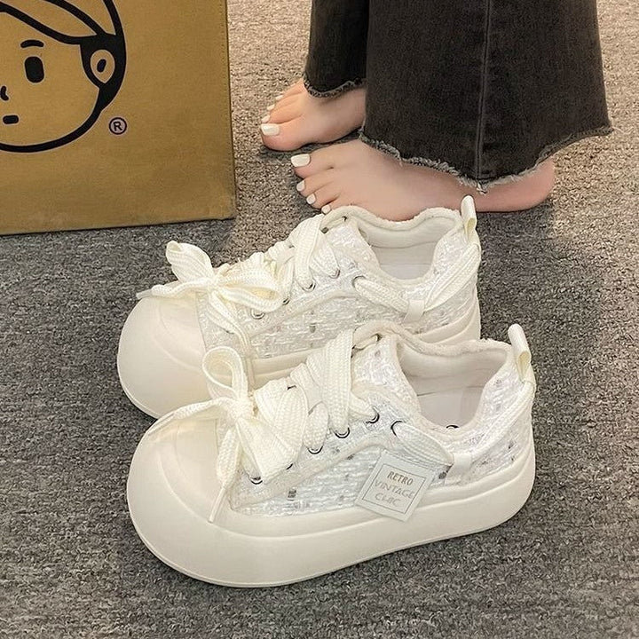 Damen Retro-Inspirierte Sneakers mit atmungsaktivem Obermaterial und modischem Design Drune