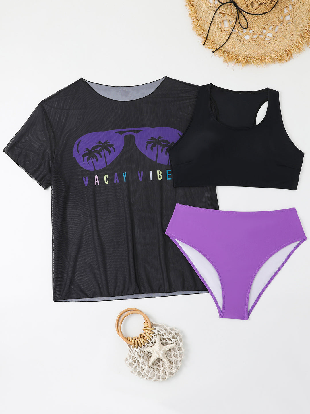 Damen Sportliches Bikini-Set mit leichtem Oberteil und modischem Design Drune