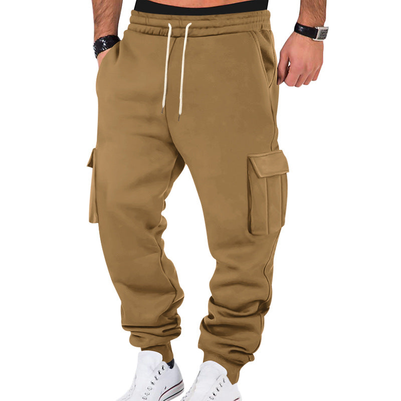 Herren Cargo-Sweatpants mit elastischem Bund und praktischen Seitentaschen Drune