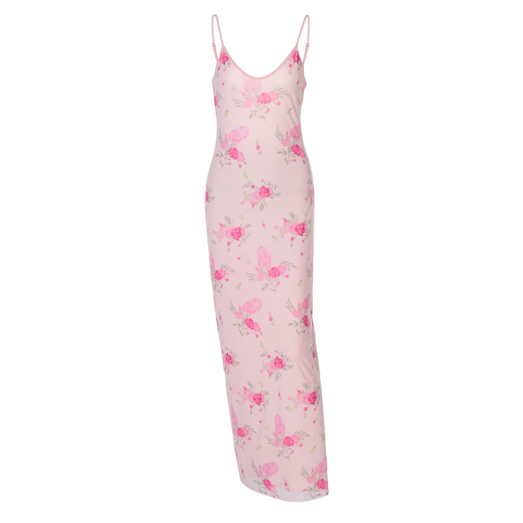 Damen Maxikleid mit zartem Blumenmuster Drune