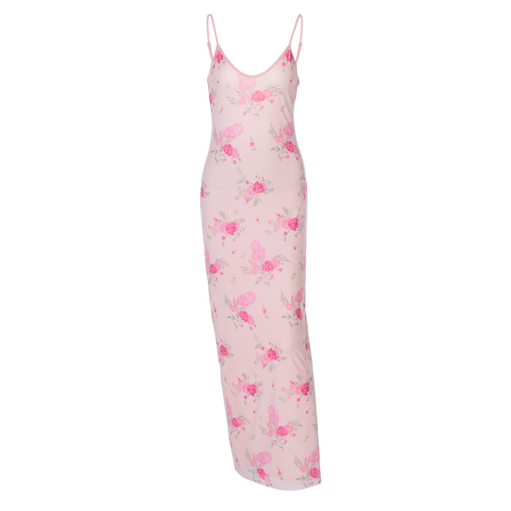 Damen Maxikleid mit zartem Blumenmuster Drune