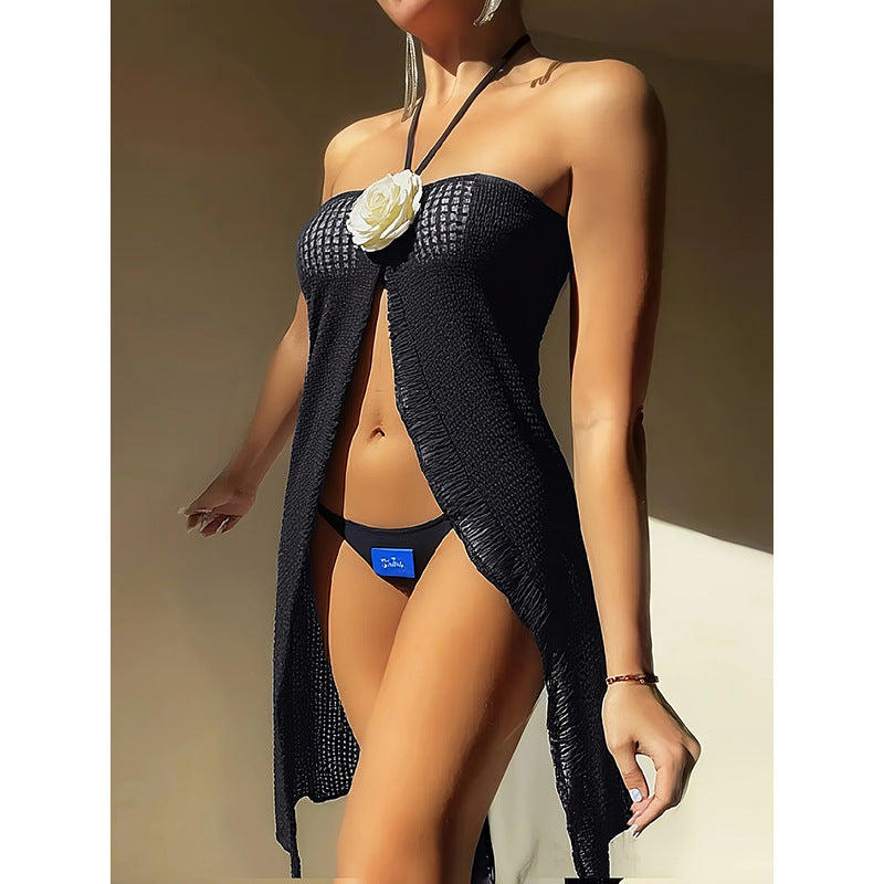 Damen Maxi-Rock mit hohem Schlitz Drune