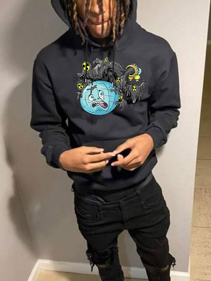 Damen Kapuzenpullover mit einzigartigem grafikdruck Drune