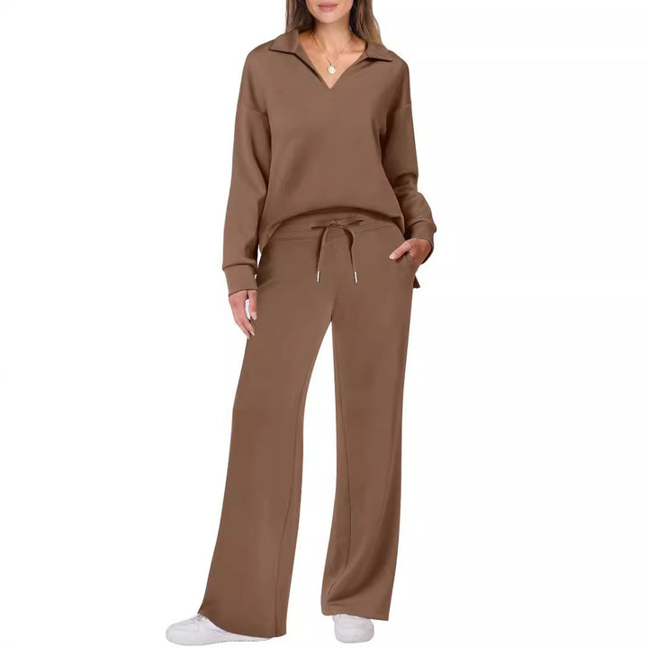 Damen bequeme Freizeitbekleidung aus weichem Fleece Drune