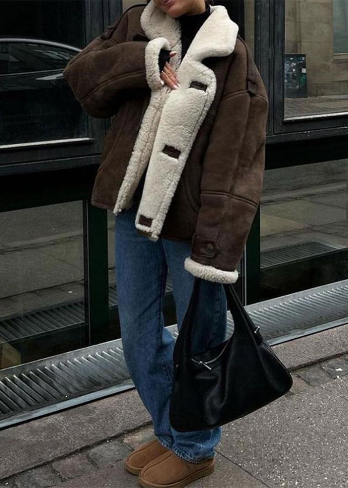 Drune | Aviator-Lammfelljacke