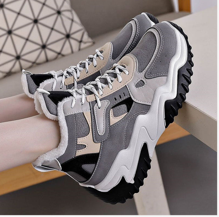 Damen Hohe Sneakers mit wärmendem Innenfutter und strukturiertem Design Drune