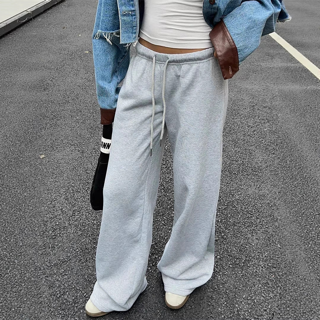 Damen Bequeme weite Sporthose mit praktischen Taschen Drune