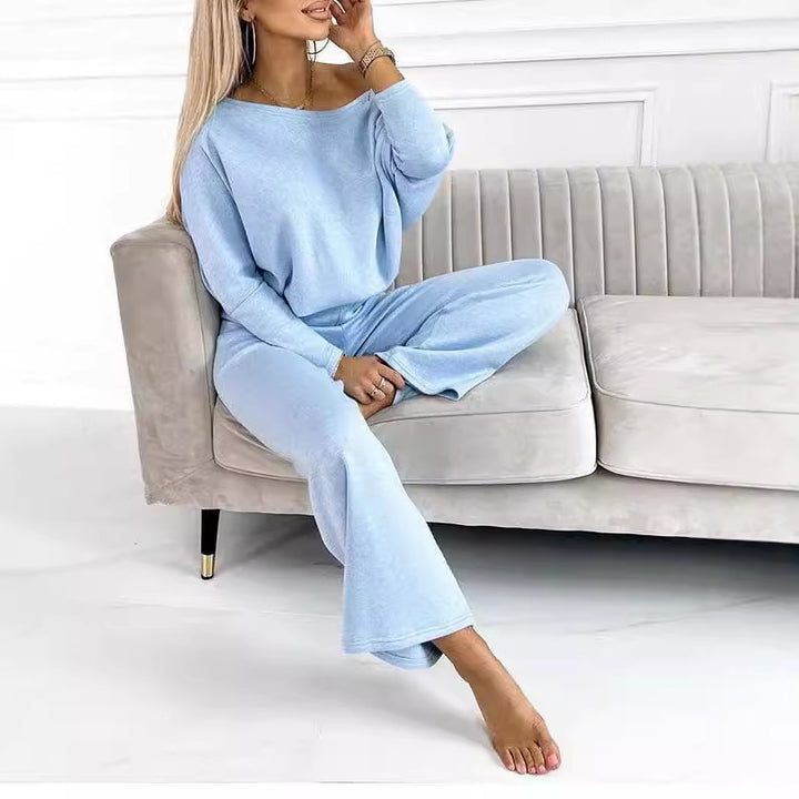 Damen Elegantes und lässiges Loungewear-Set mit weiter Passform Drune