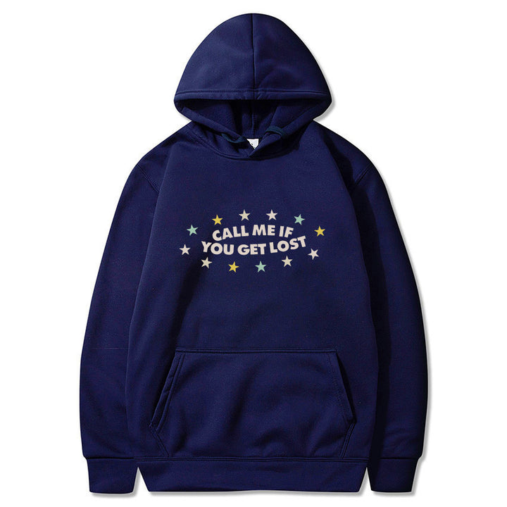Damen Kapuzenpullover mit kreativem Aufdruck und lässiger Passform Drune